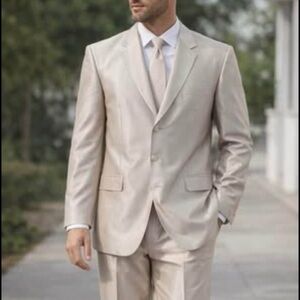 Sean John men’s two piece ivory suit 48R